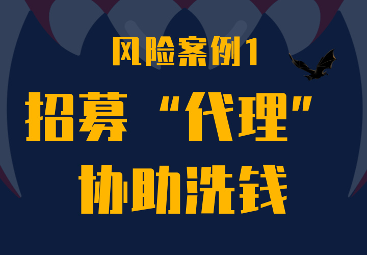 2019风险防范主题月案例 1 ——招募“代理”协助洗钱