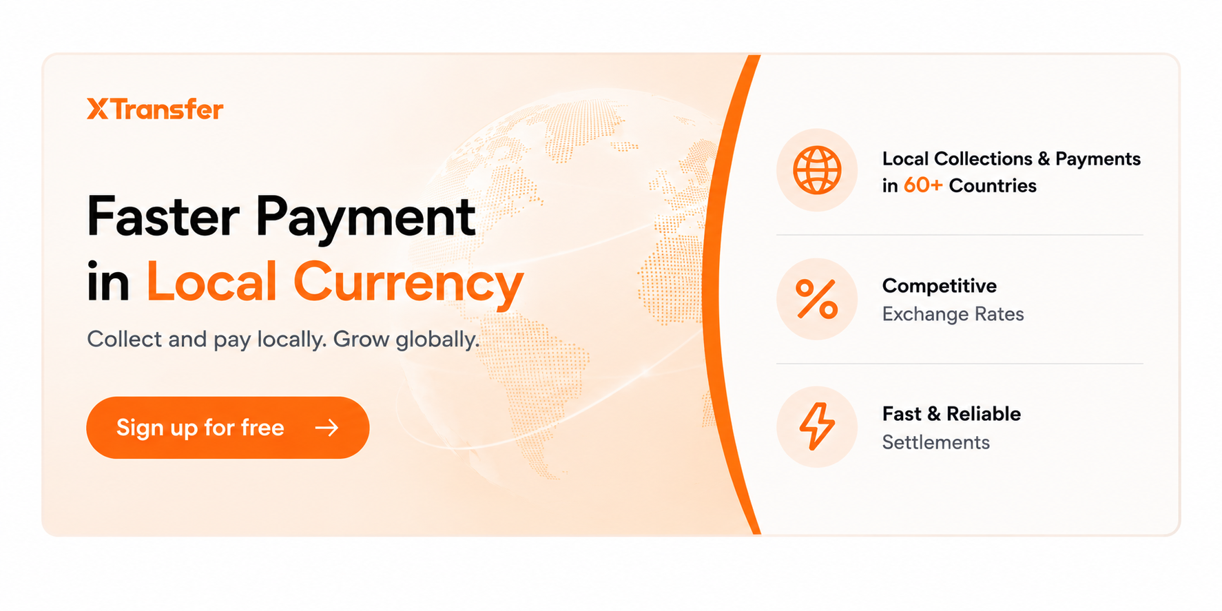 Make faster local-currency collections and payments with XTransfer